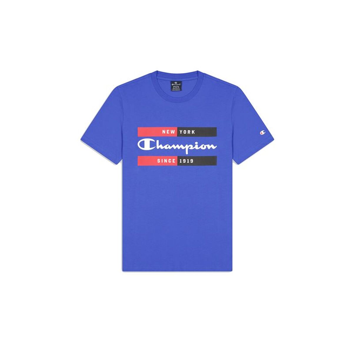 Heren-T-Shirt met Korte Mouwen Champion Blauw