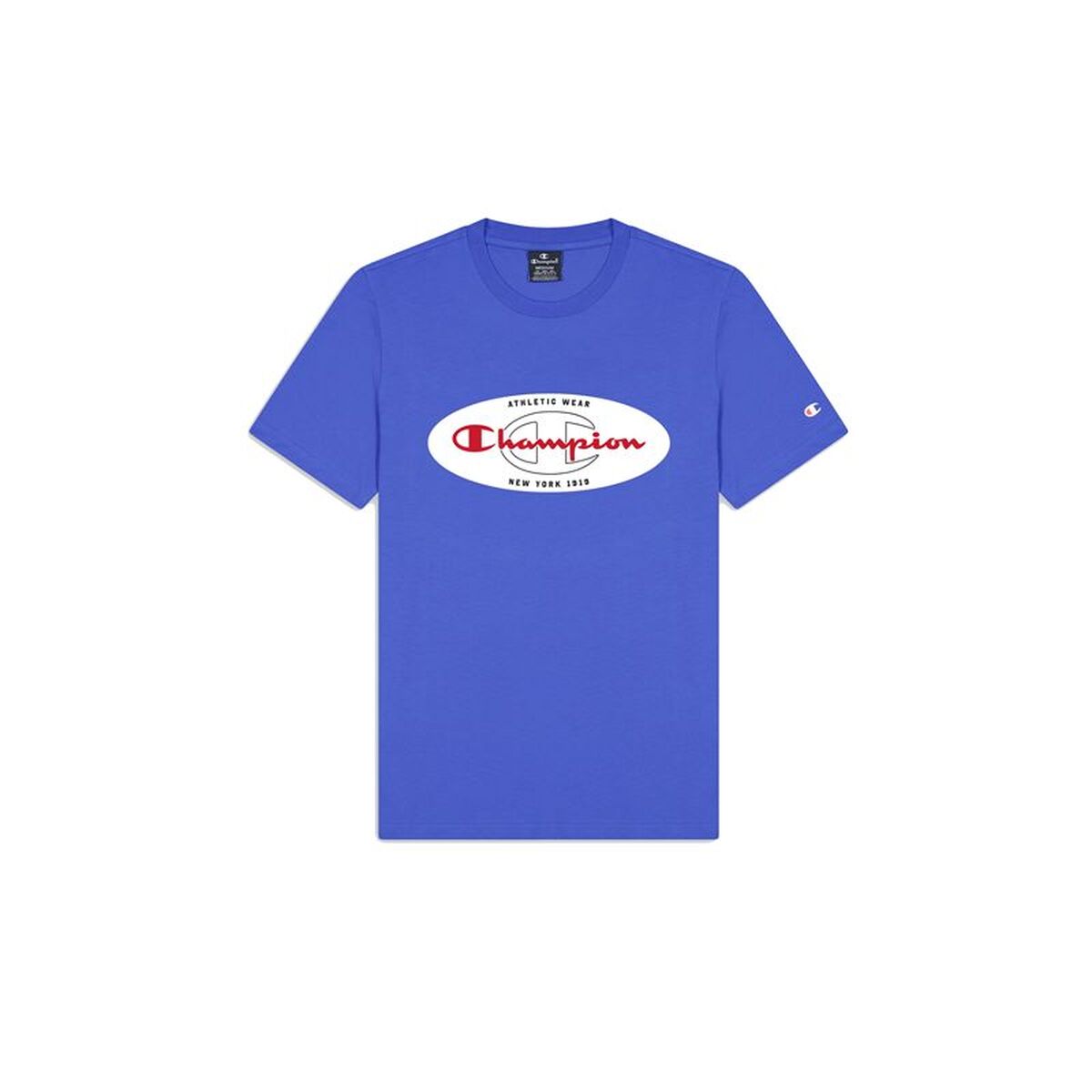 Heren-T-Shirt met Korte Mouwen Champion Blauw