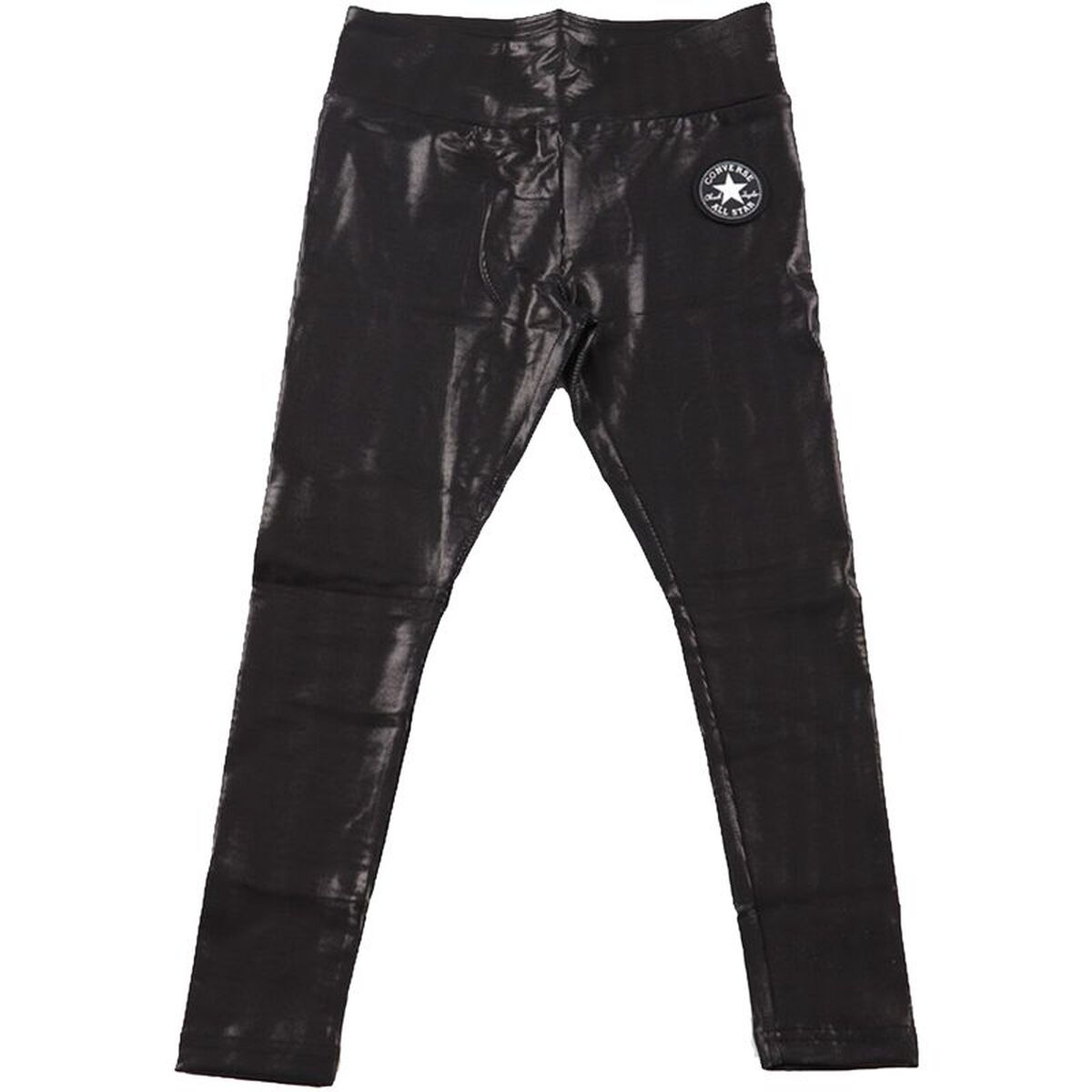 Sportleggings voor Kinderen Converse High Rise Shine Zwart