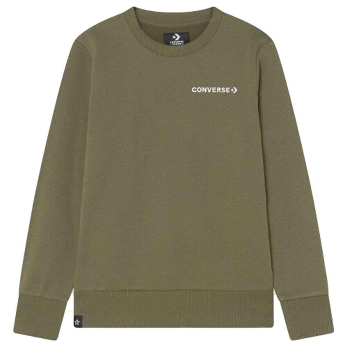 Kindersweater zonder Capuchon Converse Wordamark Donkergroen