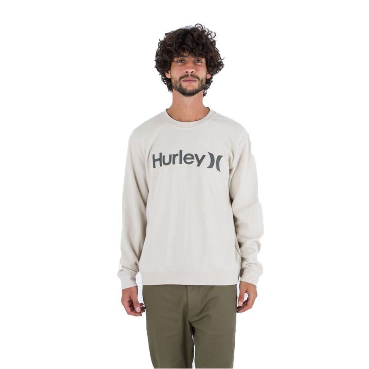 Herensweater zonder Capuchon Hurley OO Solid Summer Wit Natuurlijk