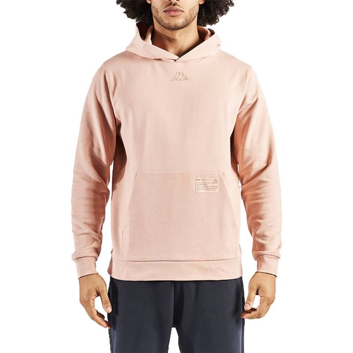 Herenhoodie Kappa Edwyn Life Roze