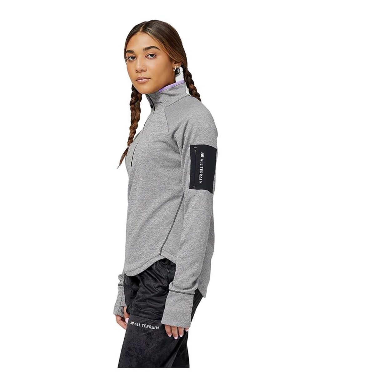 Womens Sweatshirt without Hood New Balance Impact Run AT
