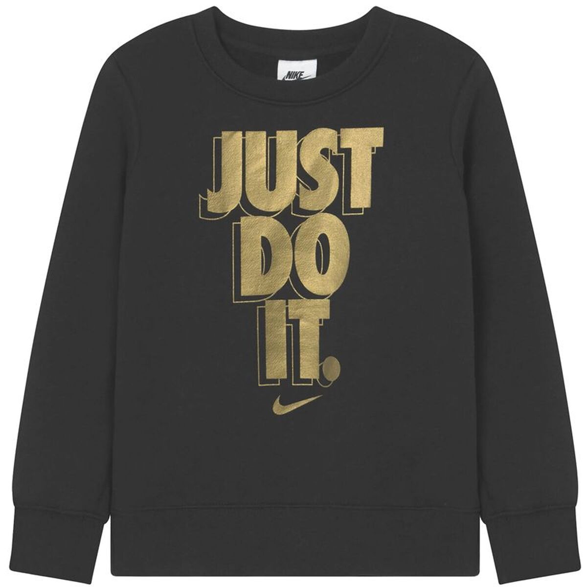 Sweatshirt zonder Capuchon voor Meisjes Nike Gifting Zwart