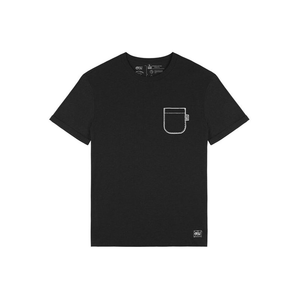 Heren-T-Shirt met Korte Mouwen Picture Deelwi Zwart