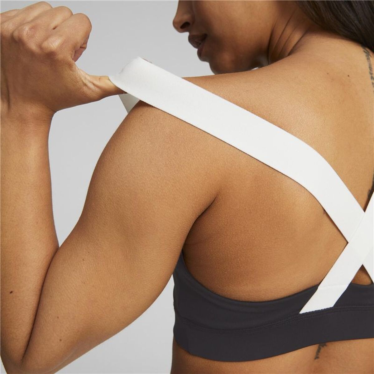 Sports Bra Puma Puma Mid Impact Puma Fit Black