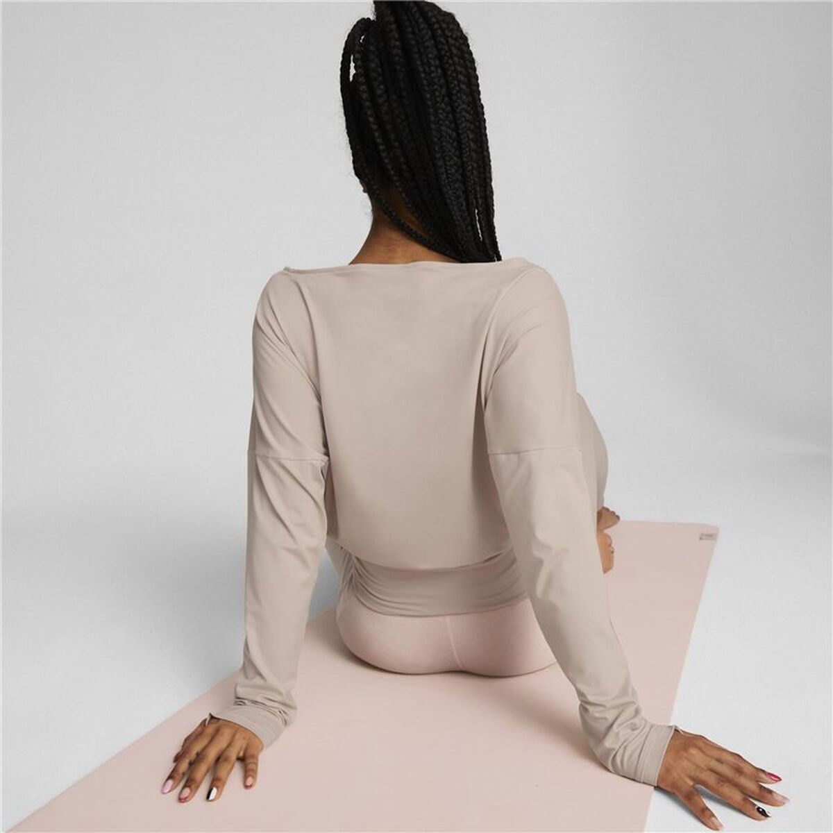 Damessweater zonder Capuchon Puma Studio Yogini Lite Zalm