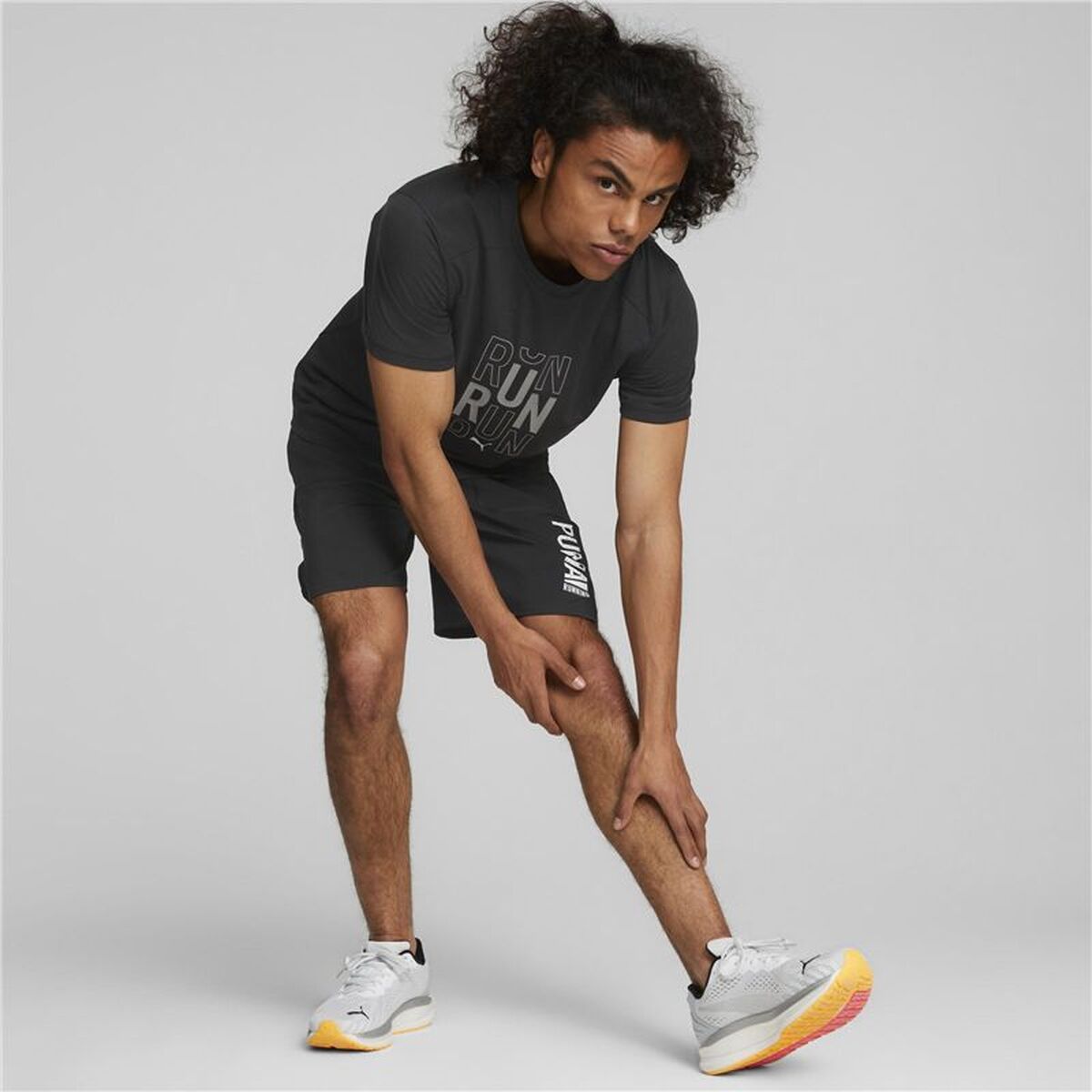 Short-sleeve Sports T-shirt Puma 522423 01 Black