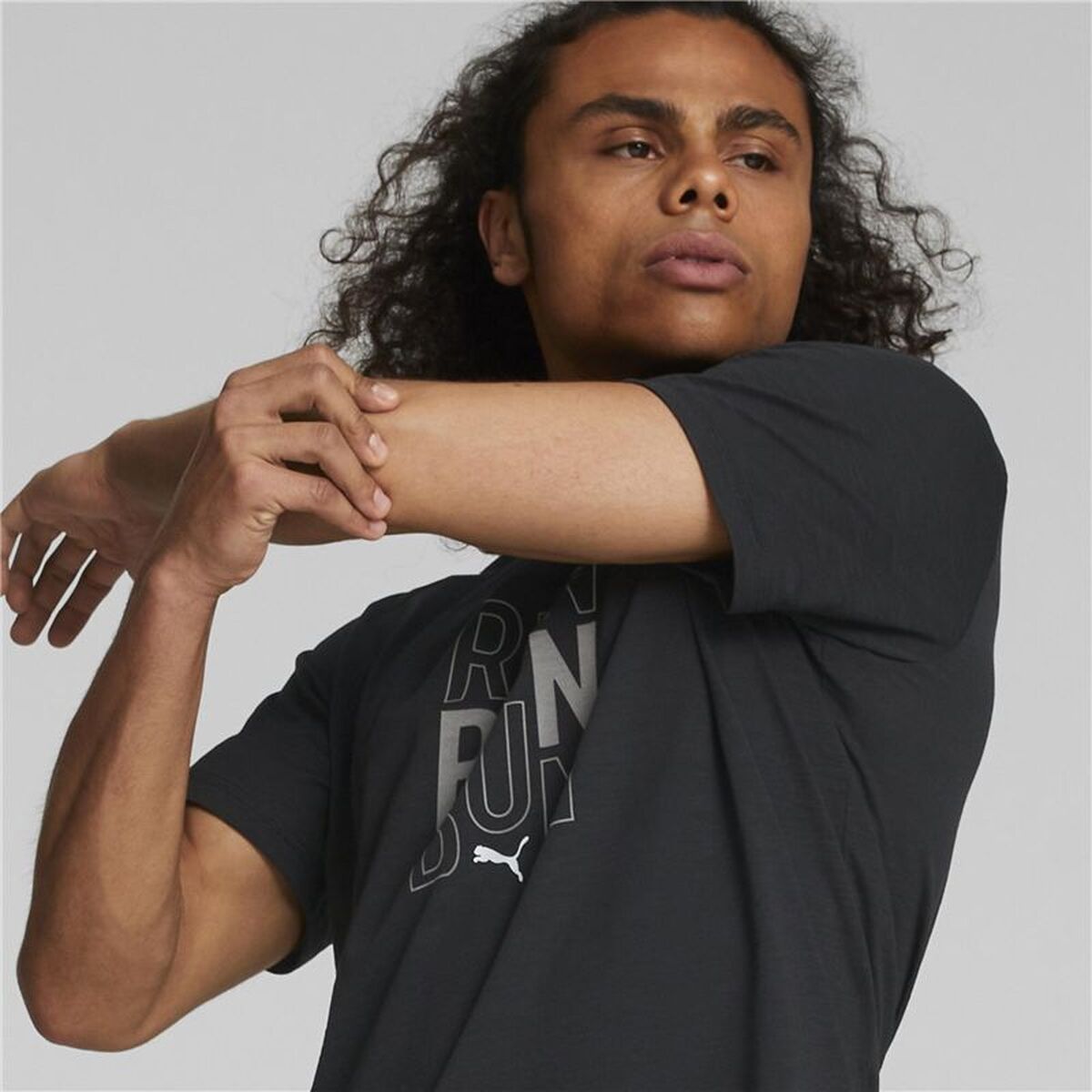 Short-sleeve Sports T-shirt Puma 522423 01 Black