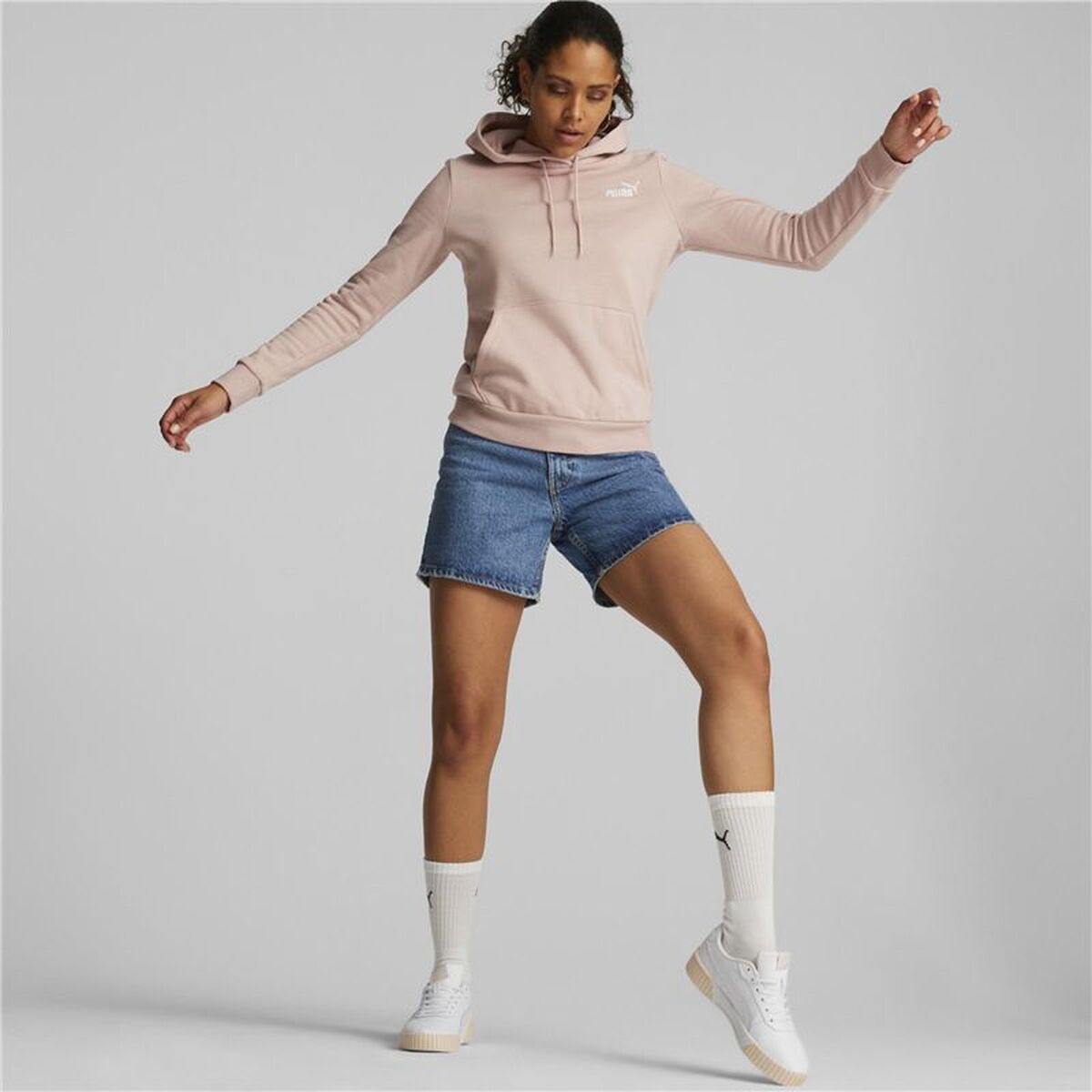 Womens Hoodie Puma ESS+ Embroidery Hoodie