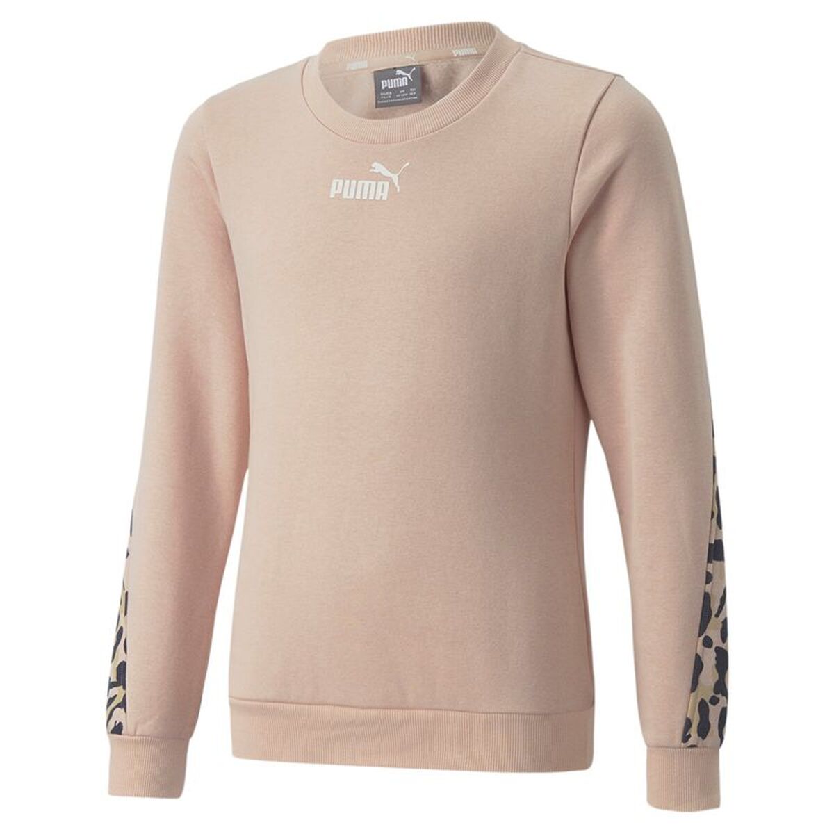 Sweatshirt zonder Capuchon voor Meisjes Puma Alpha Crew Neck Roze