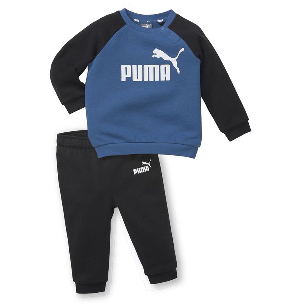 Sportsoutfit voor baby Puma Minicats Essentials Raglan Zwart