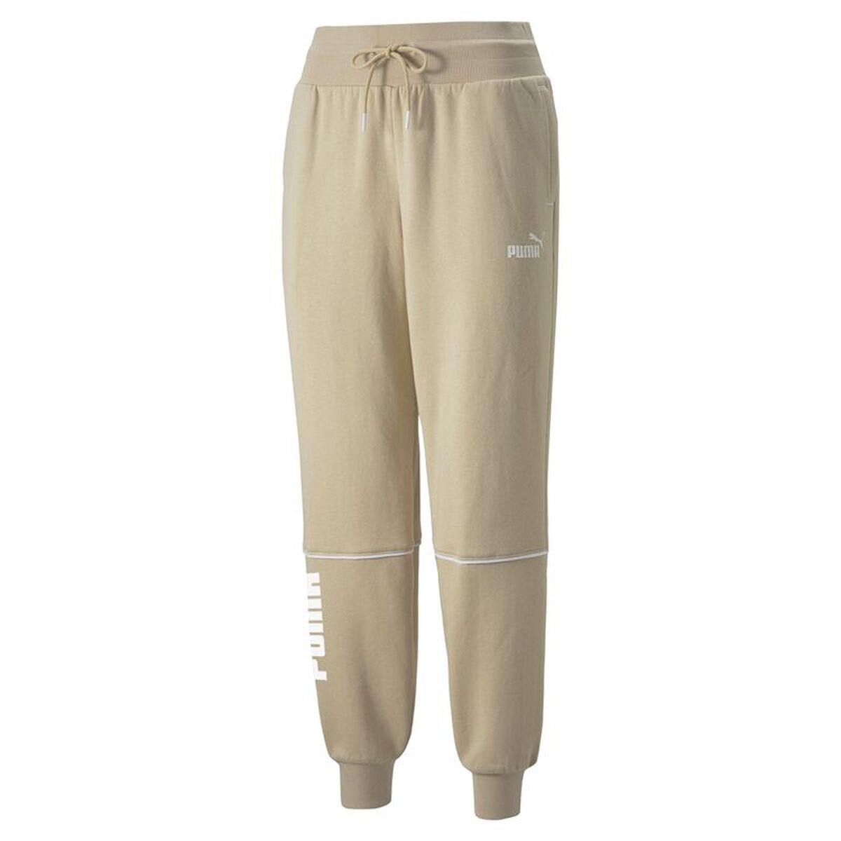 Lange sportbroek Puma Power Colorblock Beige Vrouw