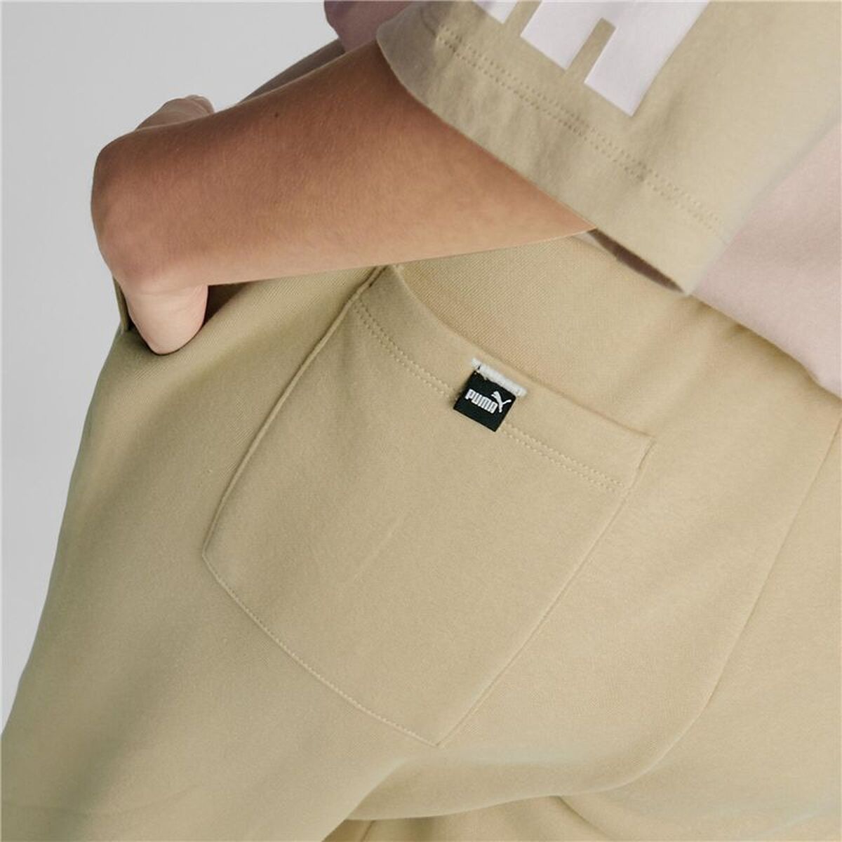 Lange sportbroek Puma Power Colorblock Beige Vrouw