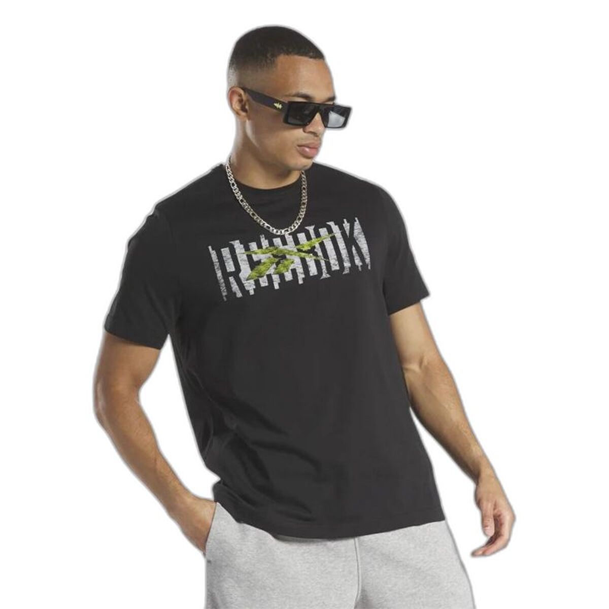 Mens Short Sleeve T-Shirt Reebok HM6247