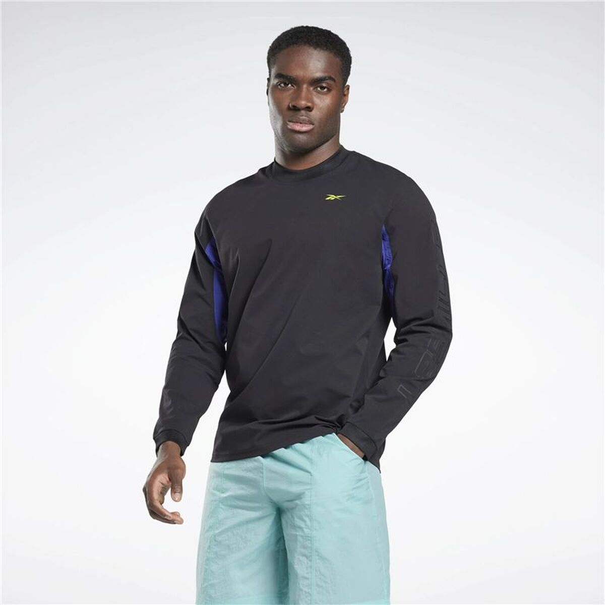 Heren-T-Shirt met Lange Mouwen Reebok Les Mills Zwart