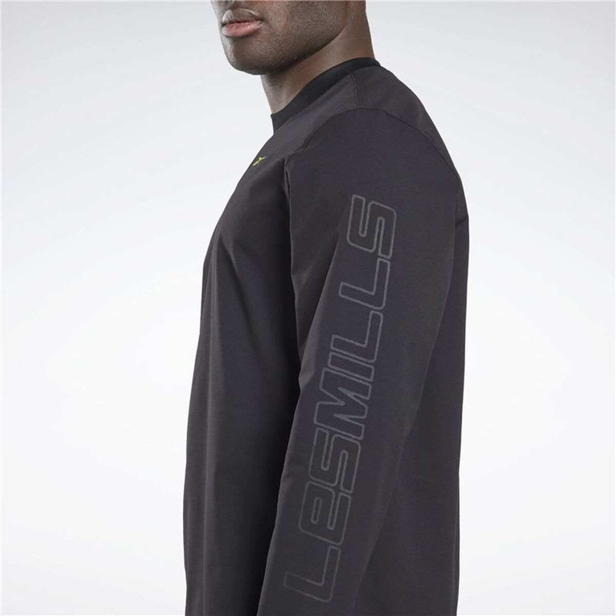 Heren-T-Shirt met Lange Mouwen Reebok Les Mills Zwart