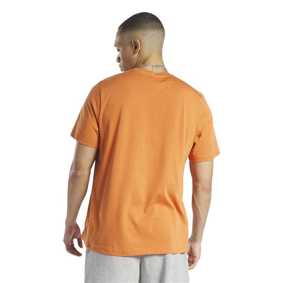 Mens Short Sleeve T-Shirt Reebok HS4884 Orange