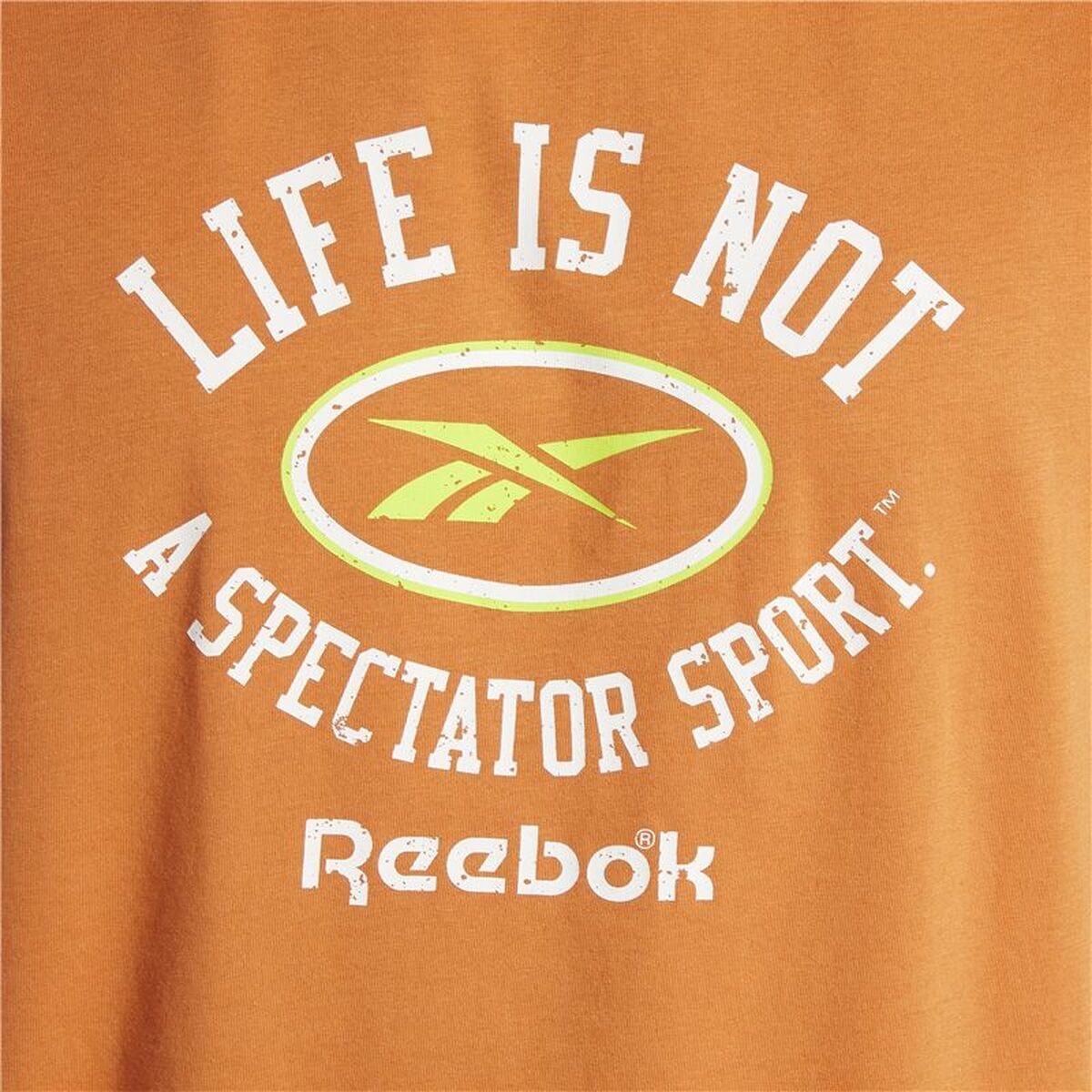 Mens Short Sleeve T-Shirt Reebok HS4884 Orange