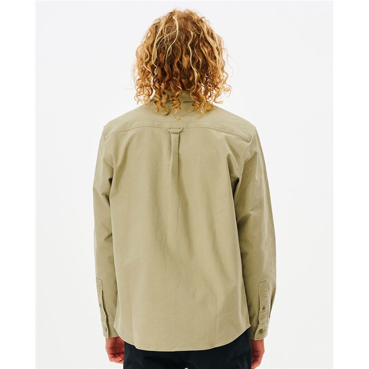 Mens Long Sleeve Shirt Rip Curl Epic Beige (S)