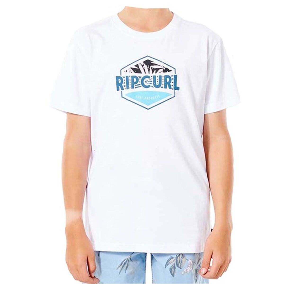 T-Shirt met Korte Mouwen voor kinderen Rip Curl Filler Tee Boys Wit
