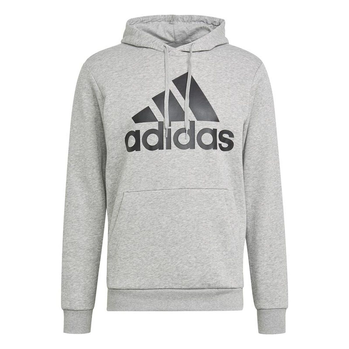 Herenhoodie Adidas Essentials Fleece Big Logo Lichtgrijs