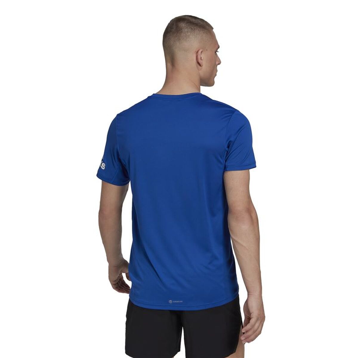 Mens Short Sleeve T-Shirt Adidas HL3968 Blue
