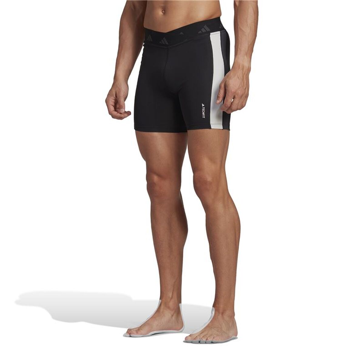Sportleggings voor Heren Adidas Hyperglam Techfit Zwart
