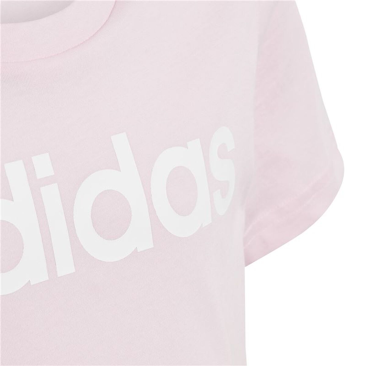 T-Shirt met Korte Mouwen voor kinderen Adidas G Lin T Roze