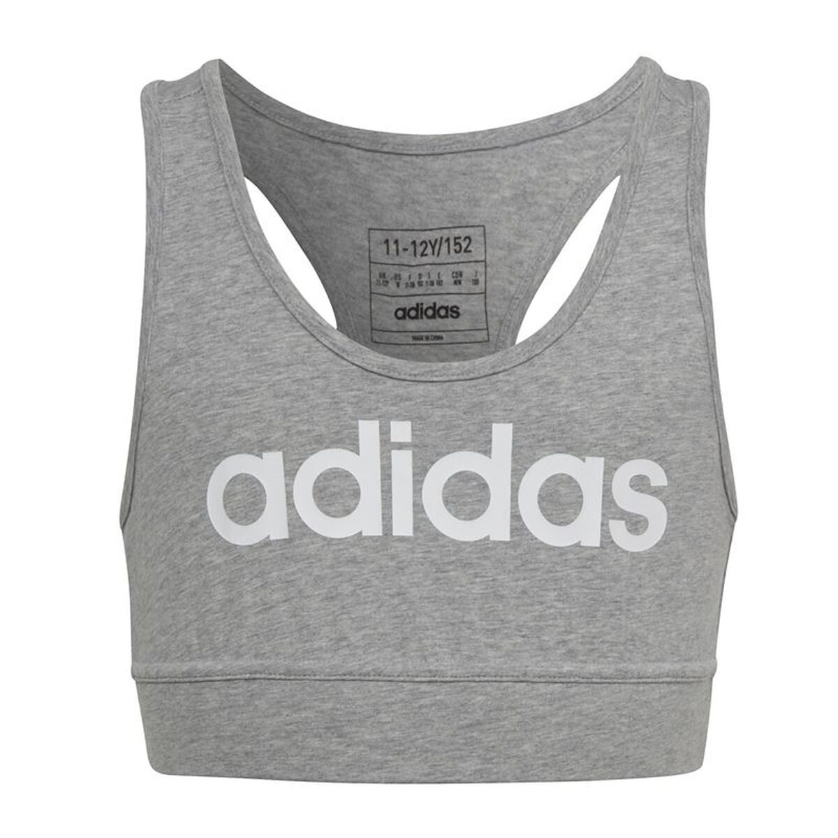 Tank Top Dames Adidas Essentials Linear Logo Grijs