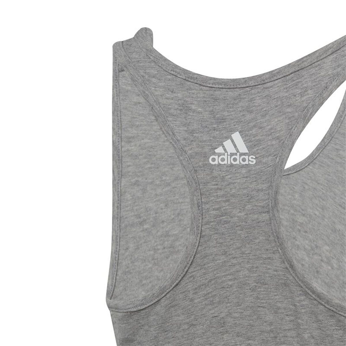 Tank Top Dames Adidas Essentials Linear Logo Grijs