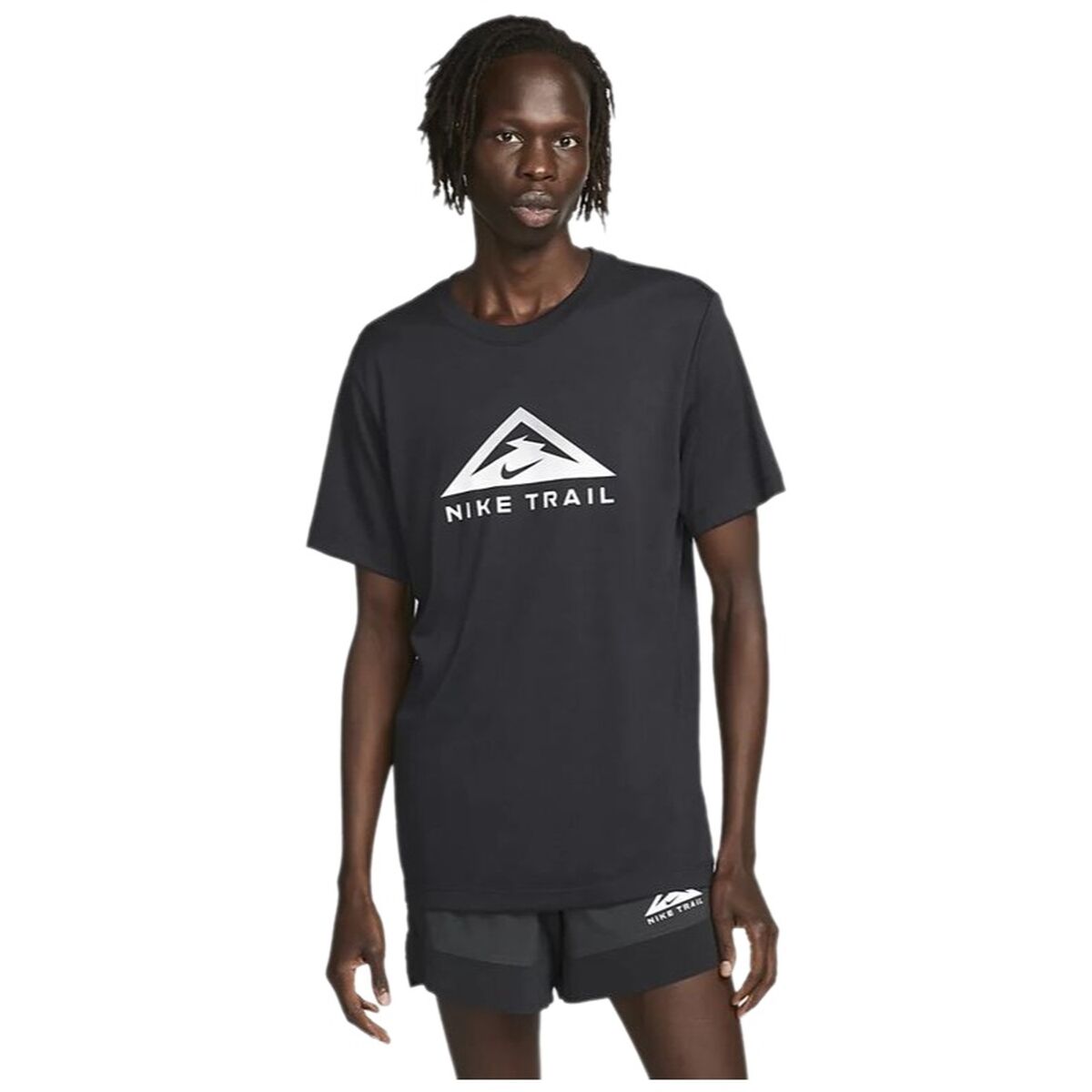 Heren-T-Shirt met Korte Mouwen Nike Zwart