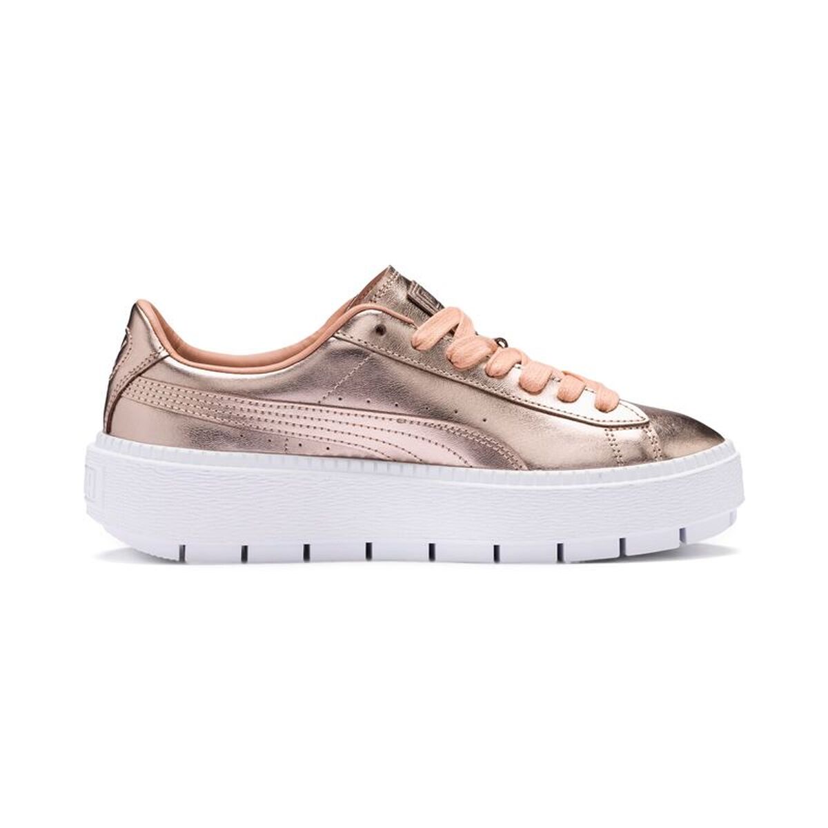 Sportschoenen voor Dames Puma Basket Platform Trace Luxe Bruin