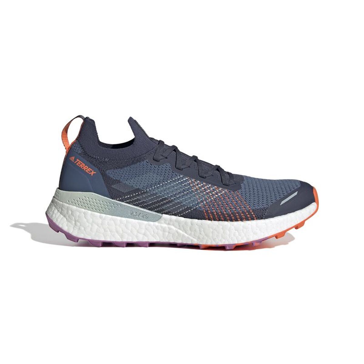 Heren trail hardloopschoenen (berglopen) Adidas Terrex Two Ultra Prime Donkerblauw