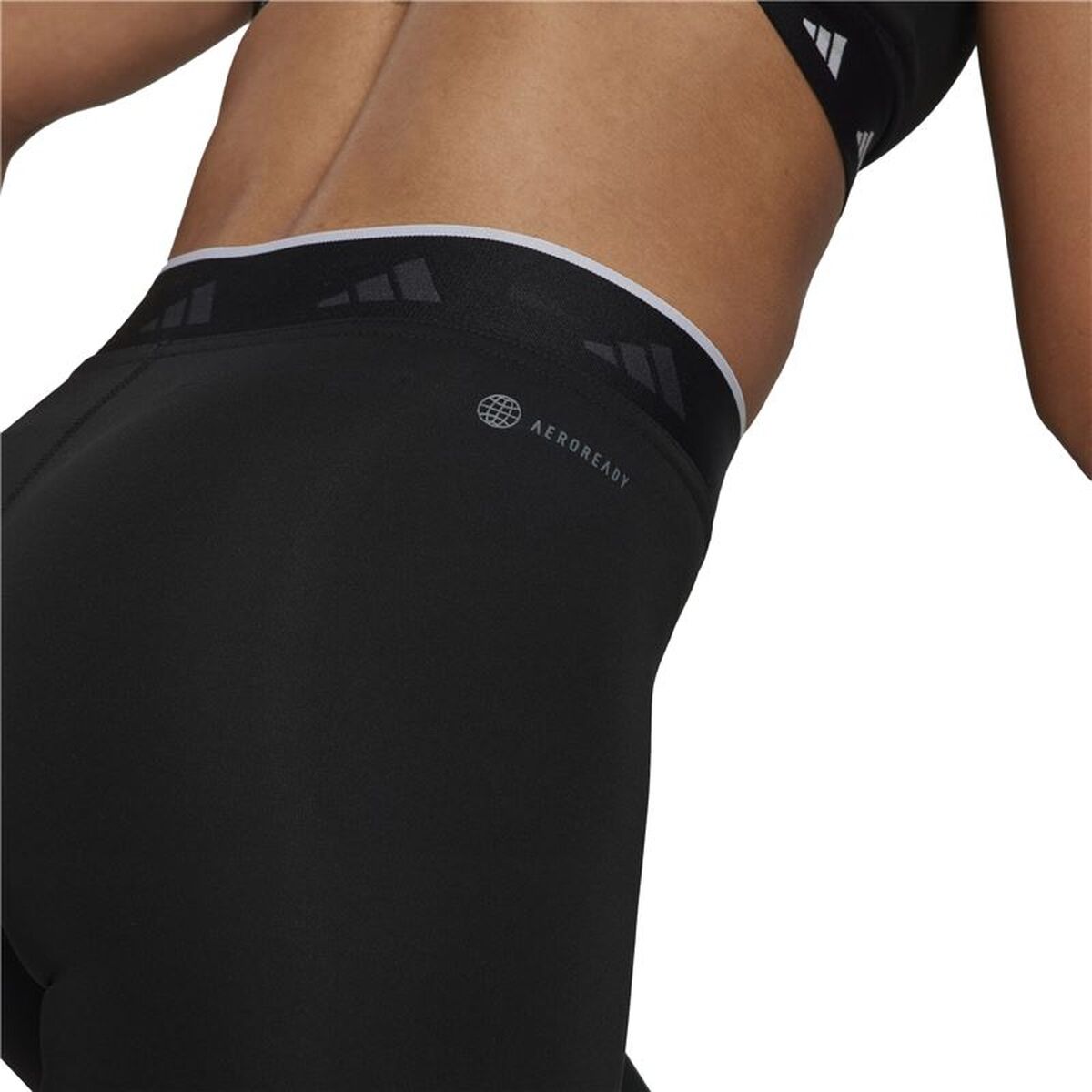 Lange sportbroek Adidas Zwart Vrouw