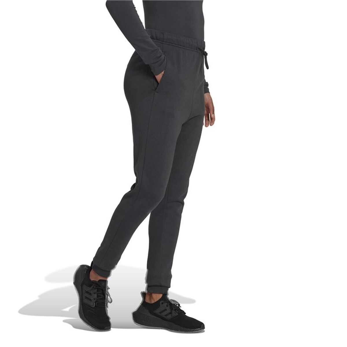 Lange sportbroek Adidas Zwart Vrouw
