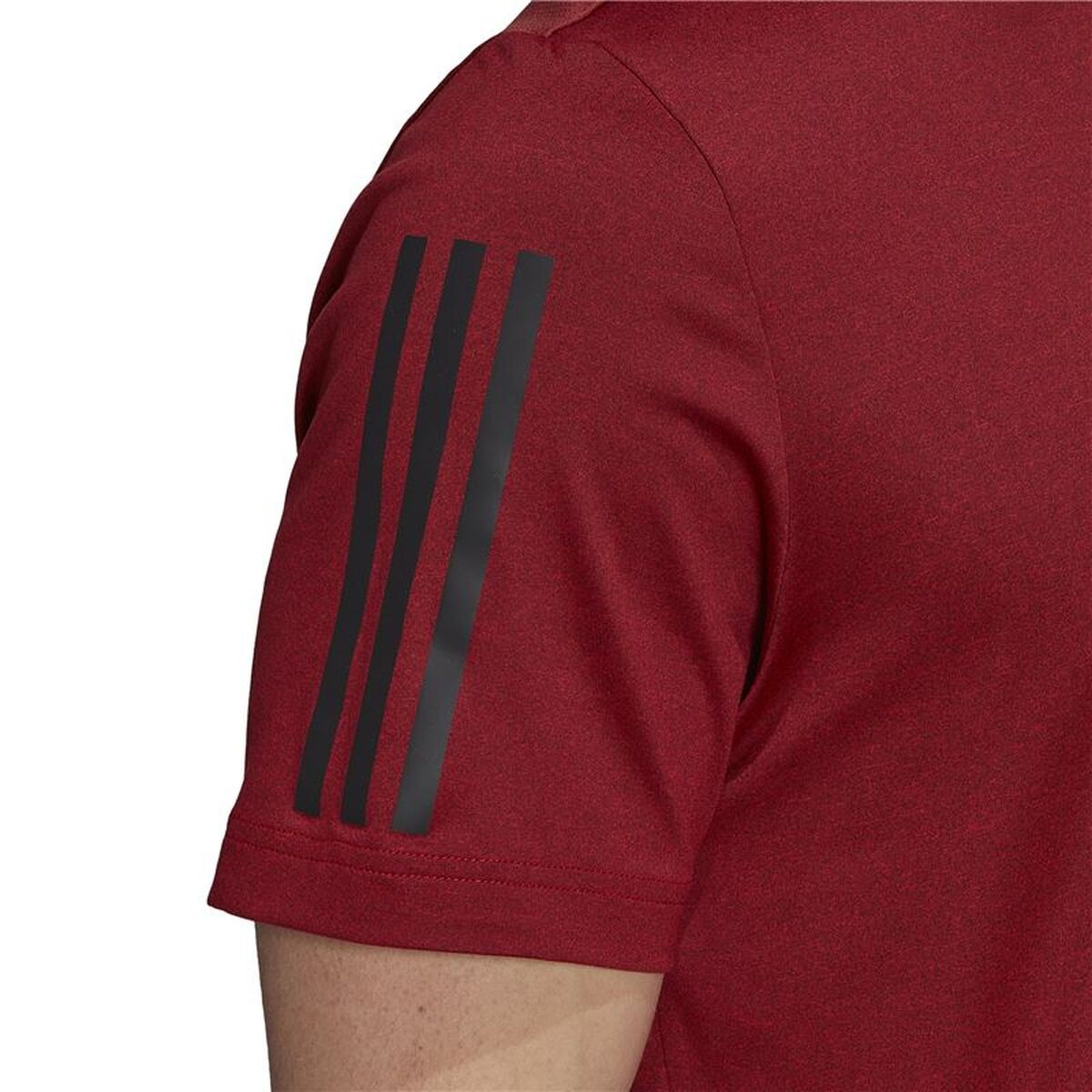 Mens Short Sleeve T-Shirt Adidas HK9542 Dark Red