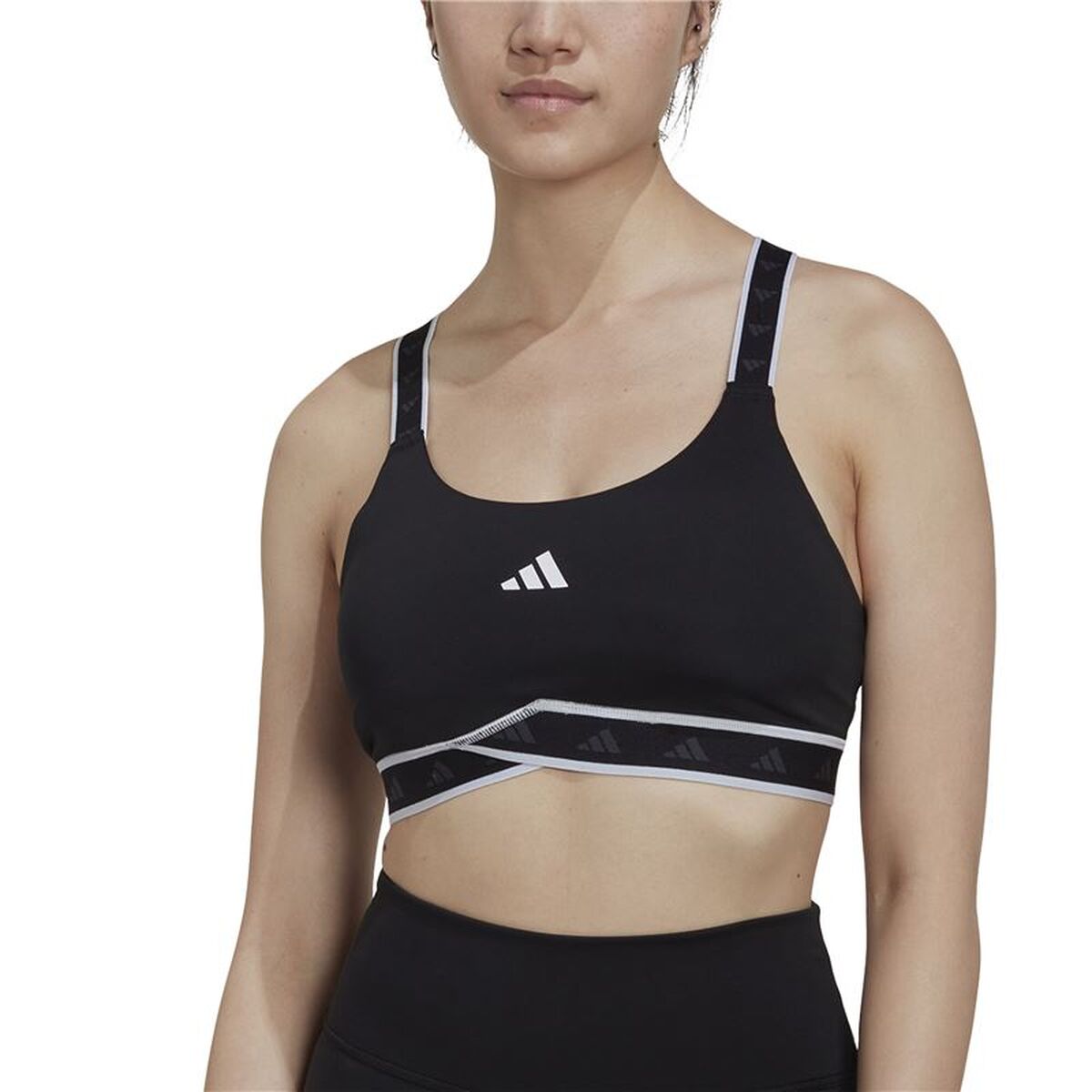 Sportbeha Adidas Zwart