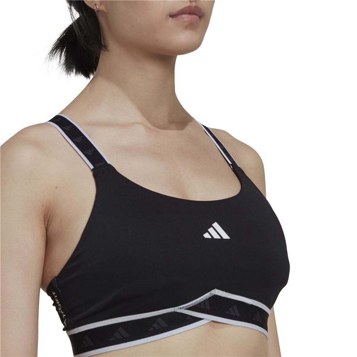 Sportbeha Adidas Zwart
