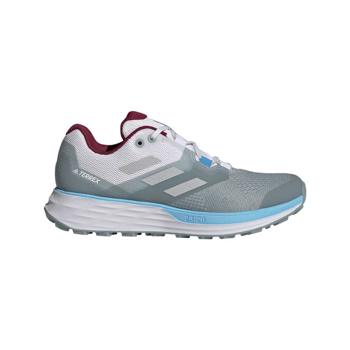 Heren trail hardloopschoenen (berglopen) Adidas Terrex Two Lichtgrijs