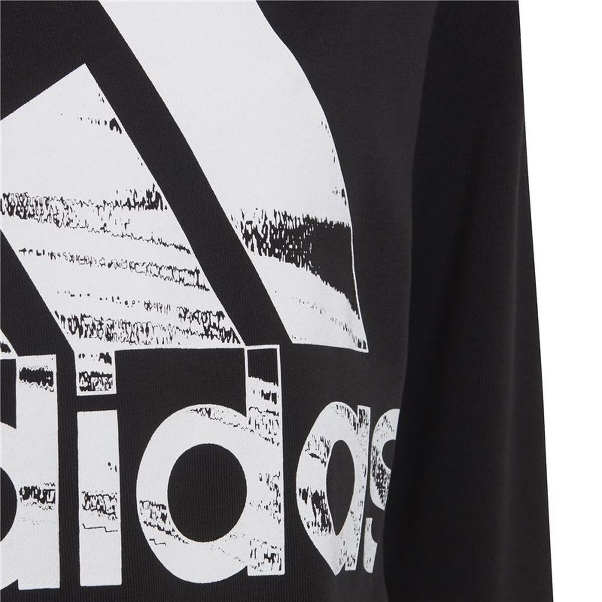 Kindersweater zonder Capuchon Adidas HA4011 Zwart