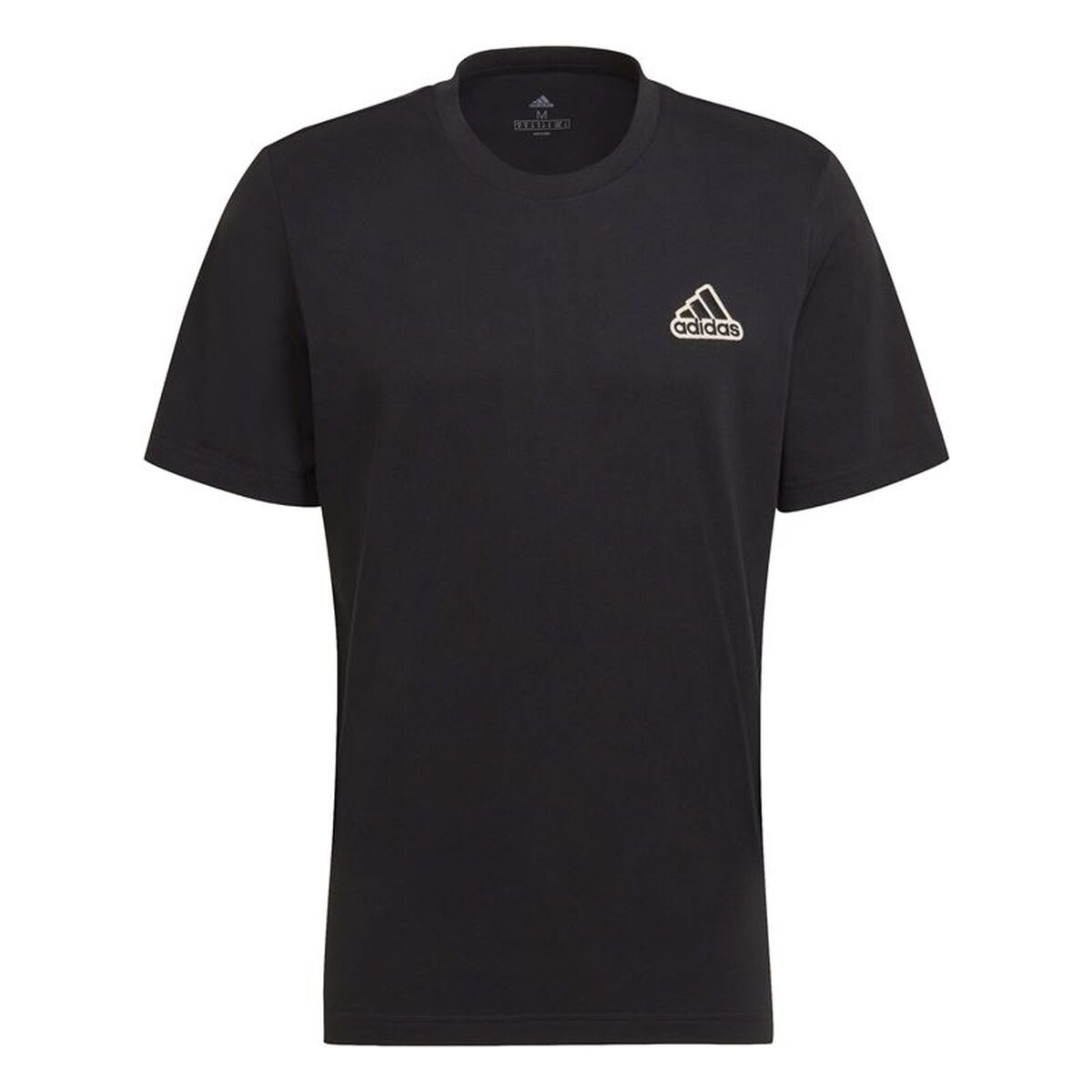 Heren-T-Shirt met Korte Mouwen Adidas HE1817 Zwart (S)