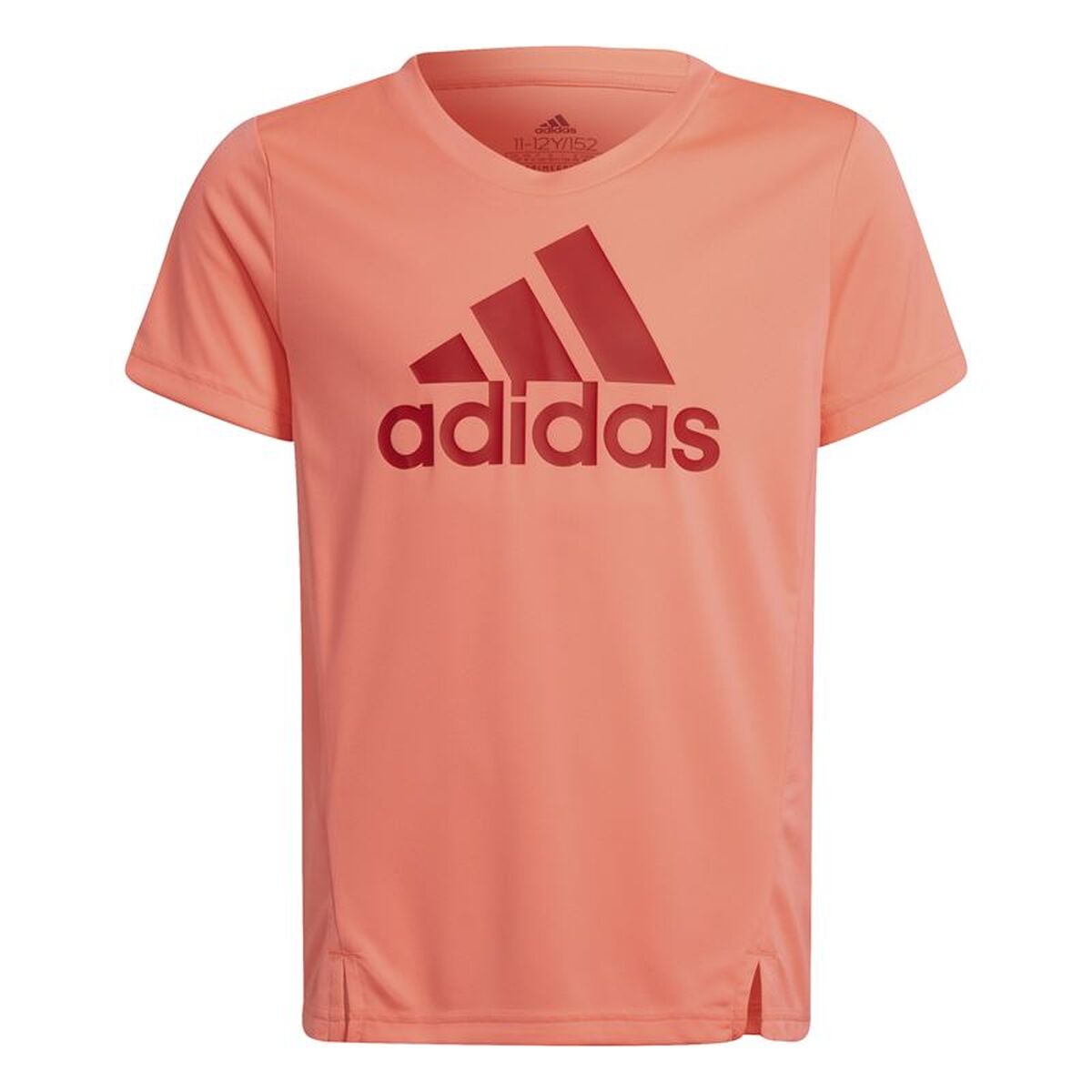 T-Shirt met Korte Mouwen voor kinderen Adidas Zalm