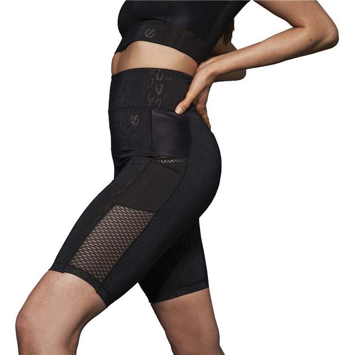 Sportleggings voor Dames Dare 2b Shine Bright Zwart