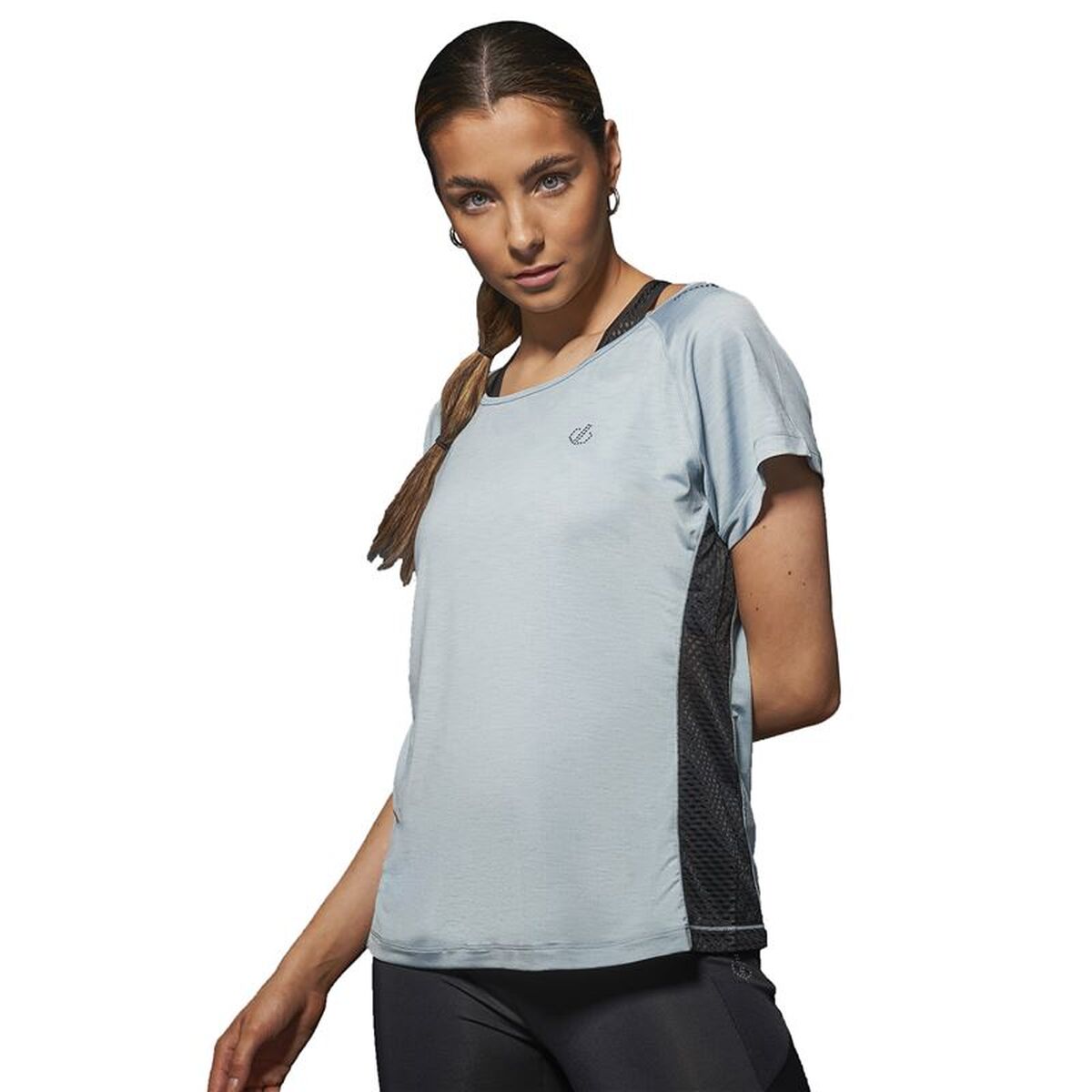 Dames-T-Shirt met Korte Mouwen Dare 2b You're A Gem Licht Blauw