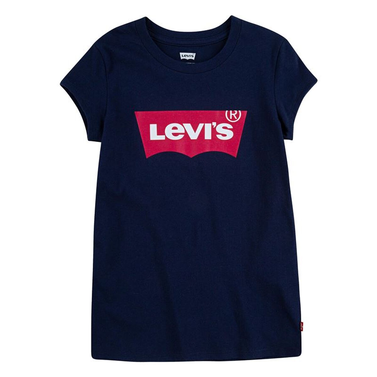 T-Shirt met Korte Mouwen voor kinderen Levi's Batwing Girl Donkerblauw