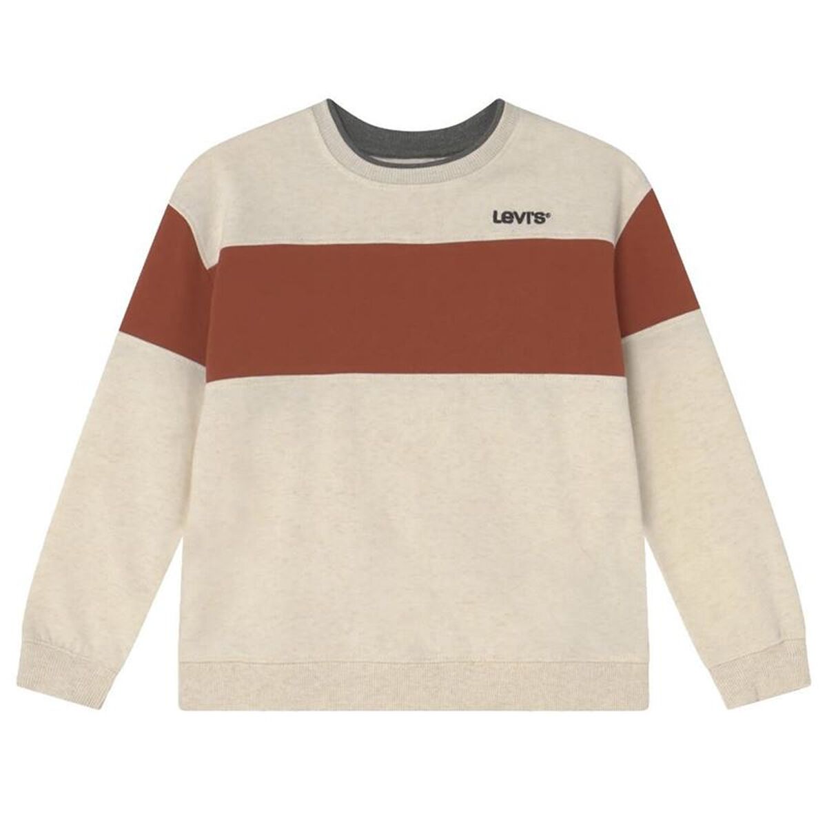 Kindersweater zonder Capuchon Levi's Colorblock Crewneck Geel