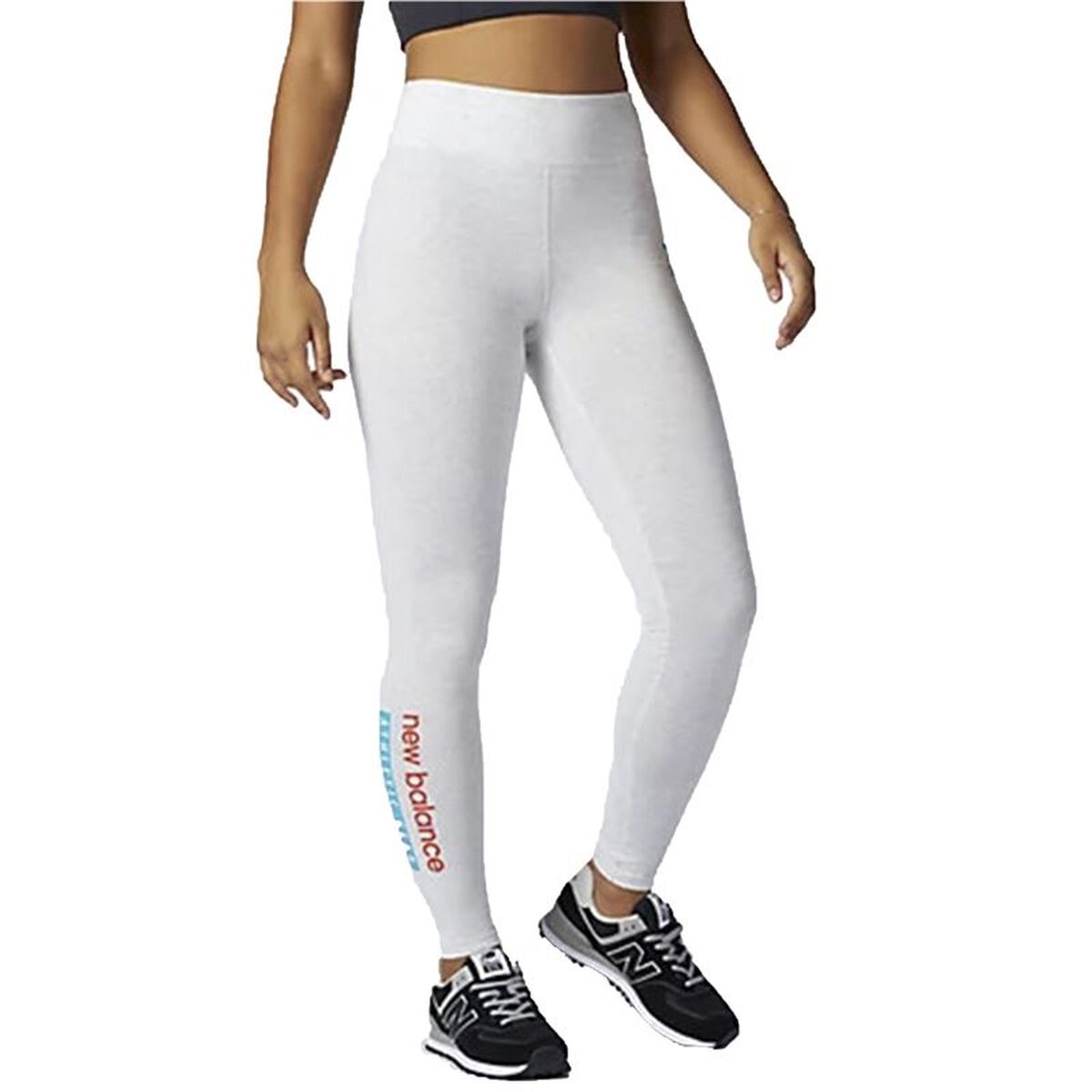 Sportleggings voor Dames New Balance Essentials Field Day Wit