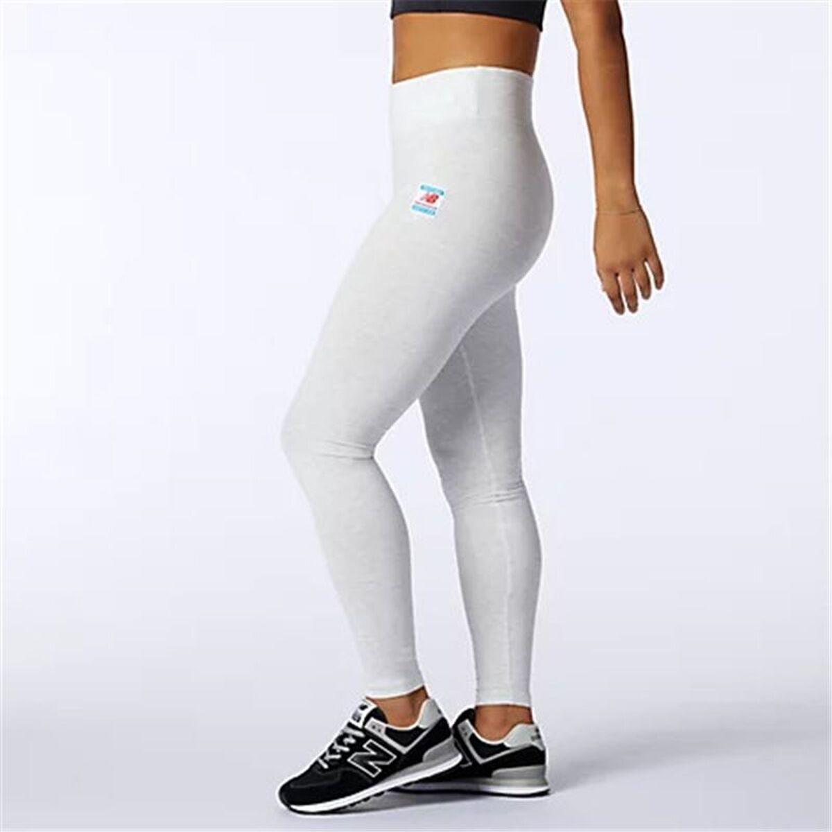 Sportleggings voor Dames New Balance Essentials Field Day Wit