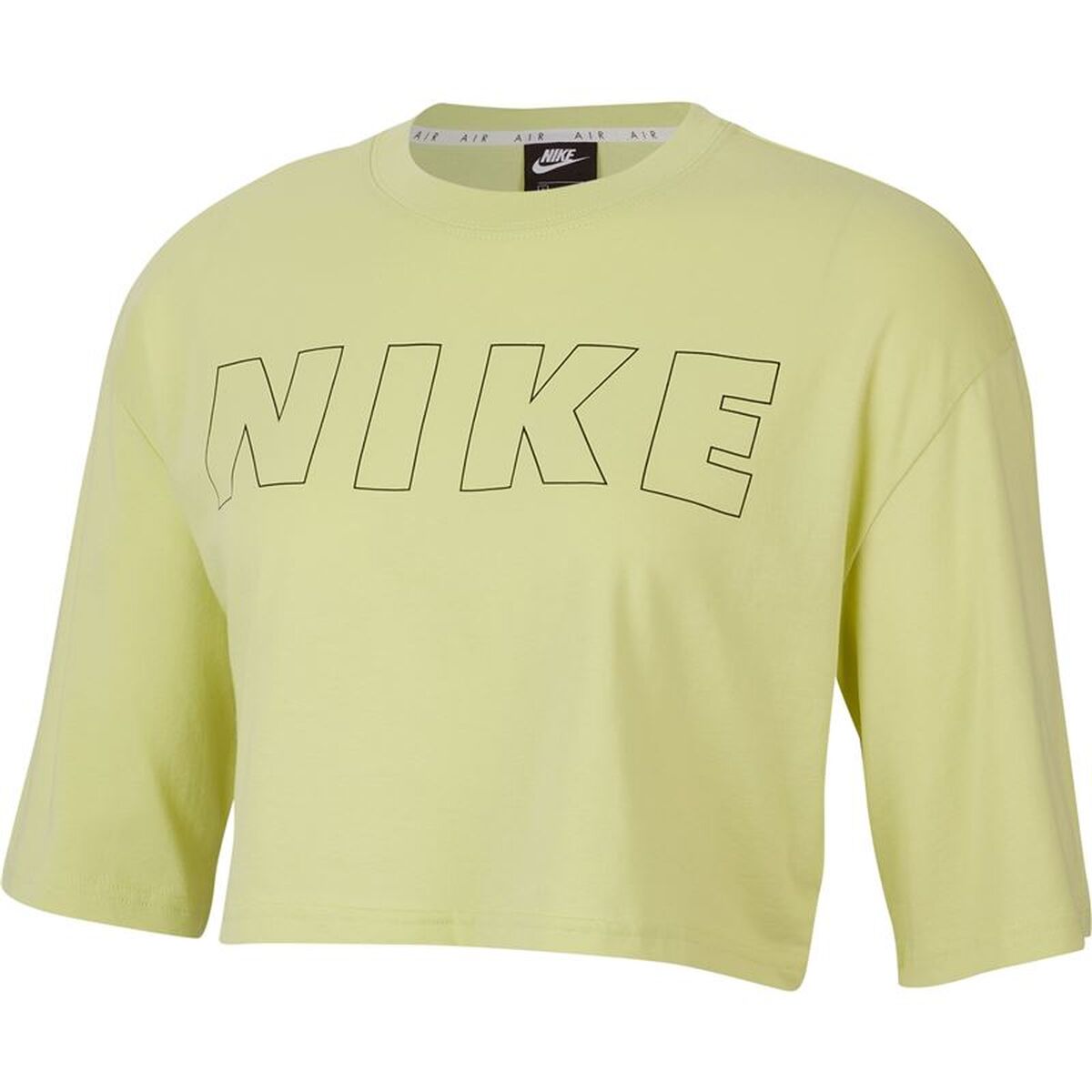 Dames-T-Shirt met Korte Mouwen Nike Air Lichtgroen